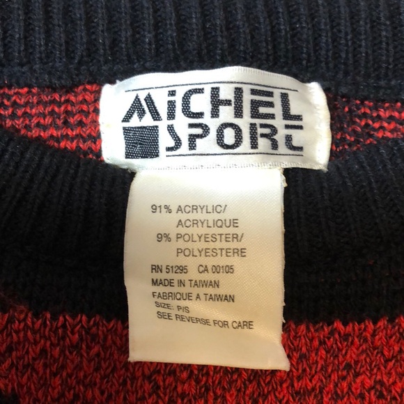 Vintage Abstract Geometric/Happiness Knit Sweater - Picture 8 of 17